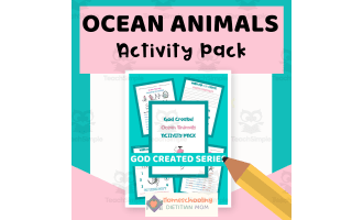 God Created Ocean Animals Activity Pack