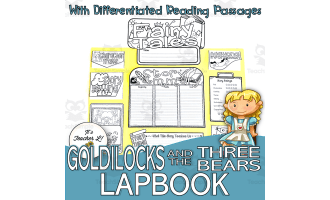 Goldilocks and the Three Bears Lapbook Project ELA Grade 3 4 5