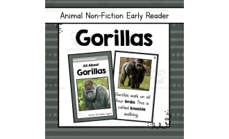 Gorilla Early Reader Nonfiction Book