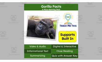 Gorilla | Interactive Science Lesson | Micro-Learning Deck
