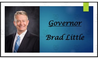 Governor Brad Little (ID) Biography PowerPoint