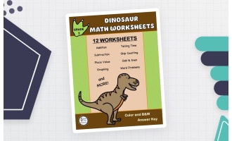 Grade 2 Math Worksheets – Dinosaur-Themed Set