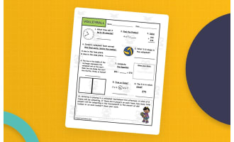 Grade 3 Math Worksheets - Sports Theme
