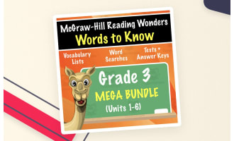 Grade 3 McGraw-Hill Reading Wonders Words to Know - COMPLETE SET