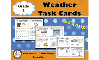 Grade 3 Weather Task Cards