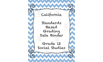 Grading Data Binder | 12th Grade Social Studies | California Standards