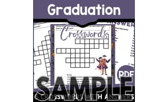 Graduation Crossword: 1 Page Sample (PDF)