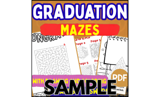 Graduation Mazes: 1 Page Sample (PDF)