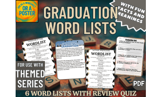 Graduation Word List Posters (PDF)