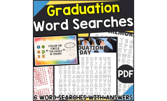 Graduation Word Searches (PDF)