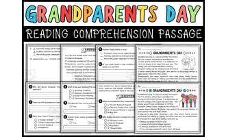 Grandparents Day Reading Comprehension Passage & Questions