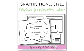 Graphic Novel Style Templates, Black and White, Editable and PDF
