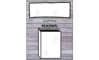 Graphic: Sign for Currently Reading Book