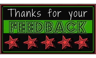 Graphic: Thanks for your Feedback