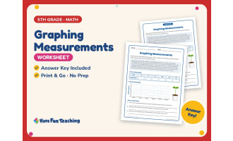 Graphing Measurements Worksheet – 5th Grade Math Practice + Answer Key