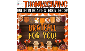 Grateful for You! Bulletin Board and Door Decor Crafts Ideas