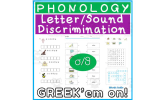 Greek Language Consonant Letter Sound Discrimination 40
