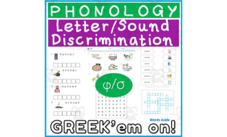 Greek Language Consonant Letter Sound Discrimination 46