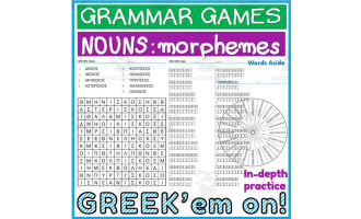 Greek Language Grammar Games 5