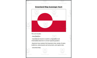 Greenland Map Scavenger Hunt