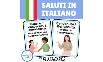Greetings in Italian.