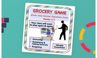 Grocery Game: Estimating, Adding, and Multiplying Decimals