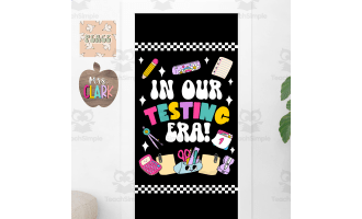 Groovy Boho End of Year Testing Era Swiftie Bulletin Board Kit- Door D