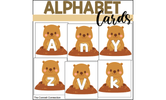 Groundhog's Day Letter Cards for Games and Centers