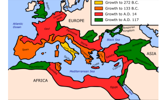 Roman Empire Split Map by Teach Simple
