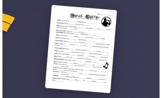 Guess the Lyrics – Music Word Game Activity