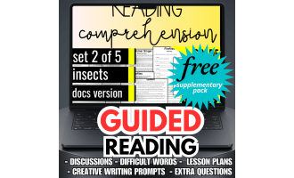 Guided Reading Activities and Lesson Plans Nonfiction Set 2 - Insects
