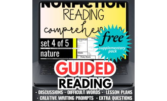 Guided Reading Activities and Lesson Plans Nonfiction Set 4 - Nature