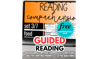 Guided Reading Activities with Lesson Plans: Fiction Set 3 - Food
