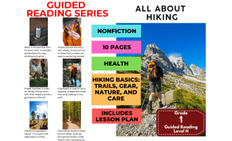 Guided Reading Level H - All About Hiking (with Lesson Plan)