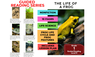 Guided Reading Level H - The Life of a Frog (with Lesson Plan)