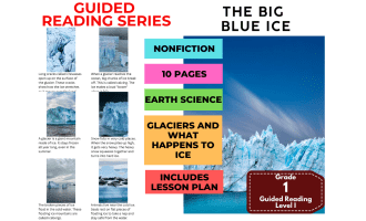 Guided Reading Level I - The Big Blue Ice (with Lesson Plan)