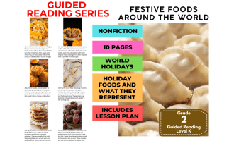 Guided Reading Level K - World Festive Foods (with Lesson Plan)