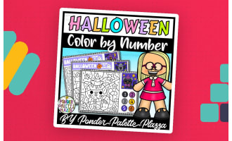 Halloweeen Color by Number - Halloween Activities