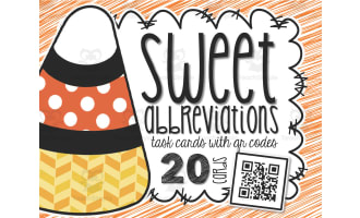 Halloween Abbreviation Task Cards