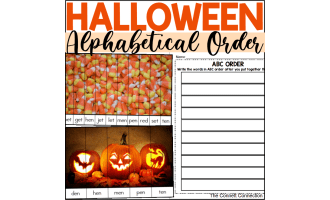 Halloween Alphabetical Order Puzzles
