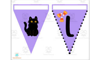 HALLOWEEN BANNER - Purple