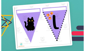 HALLOWEEN BANNER - Purple