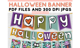 Halloween Banners Bulletin Board Buntings Door Decorations Classroom