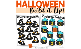 Halloween Build It Mats for Counting to 10