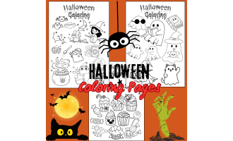 Halloween Coloring Pages | Cute & Spooky Printables for Kids