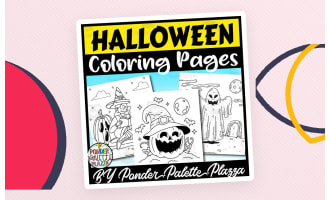 Halloween Coloring Pages  - Set 1