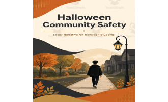 Halloween Community Safety Social Narrative Special Ed Life Skills