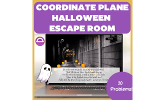 Halloween Coordinate Plane Digital Escape Room