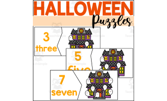 Halloween Counting to 10 Puzzles