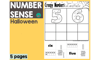 Halloween Creepy Numbers 1-10